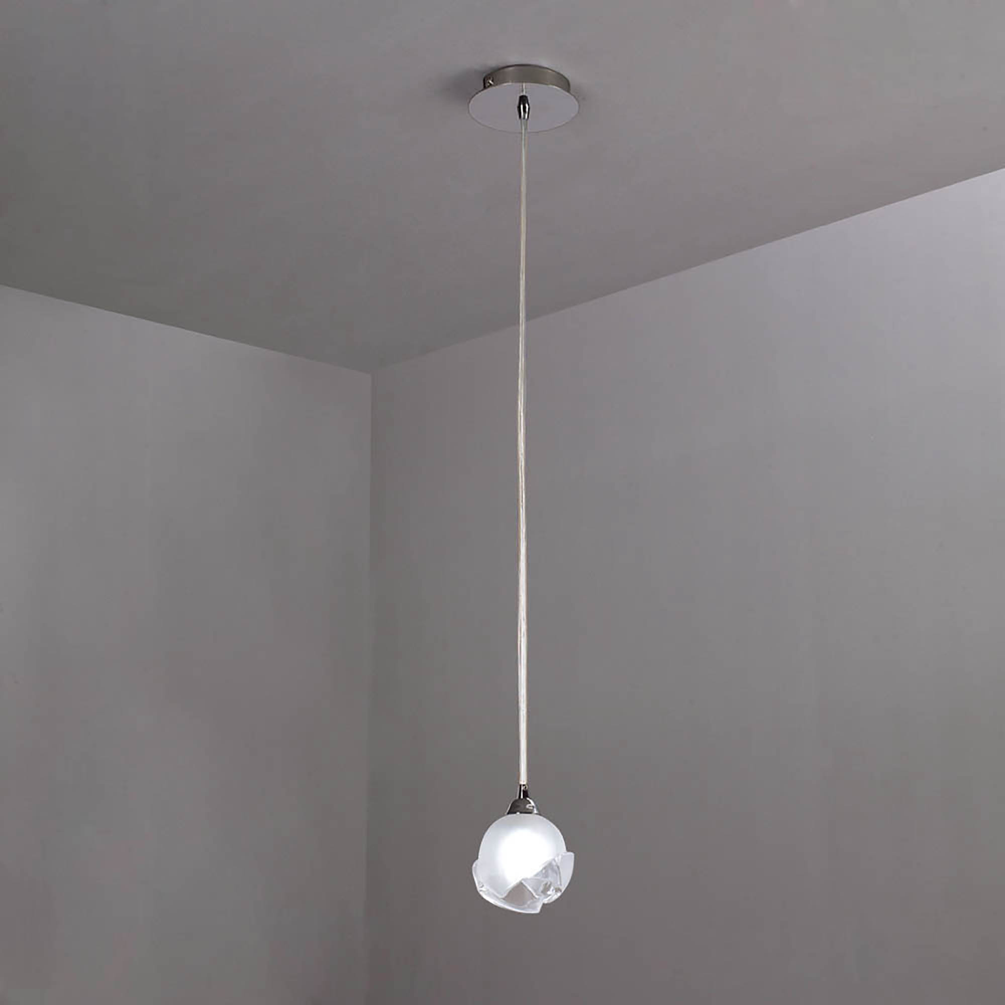 Fragma Polished Chrome Ceiling Lights Mantra Single Pendant